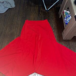 SHEIN Red Men's Dress Pants